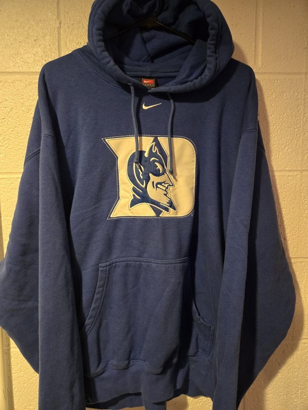 Nike Team Duke Blue Devils Mens Hoodie Blue Size Mens XL Good Condition